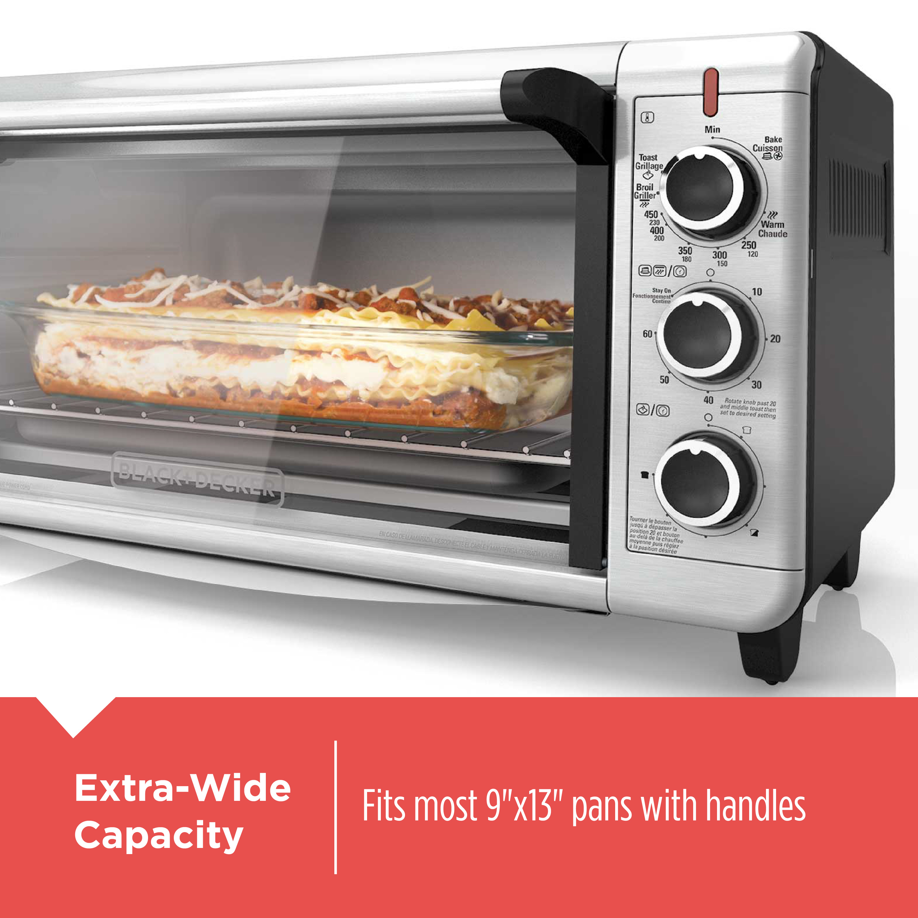 Extra Wide Toaster Oven BLACK DECKER